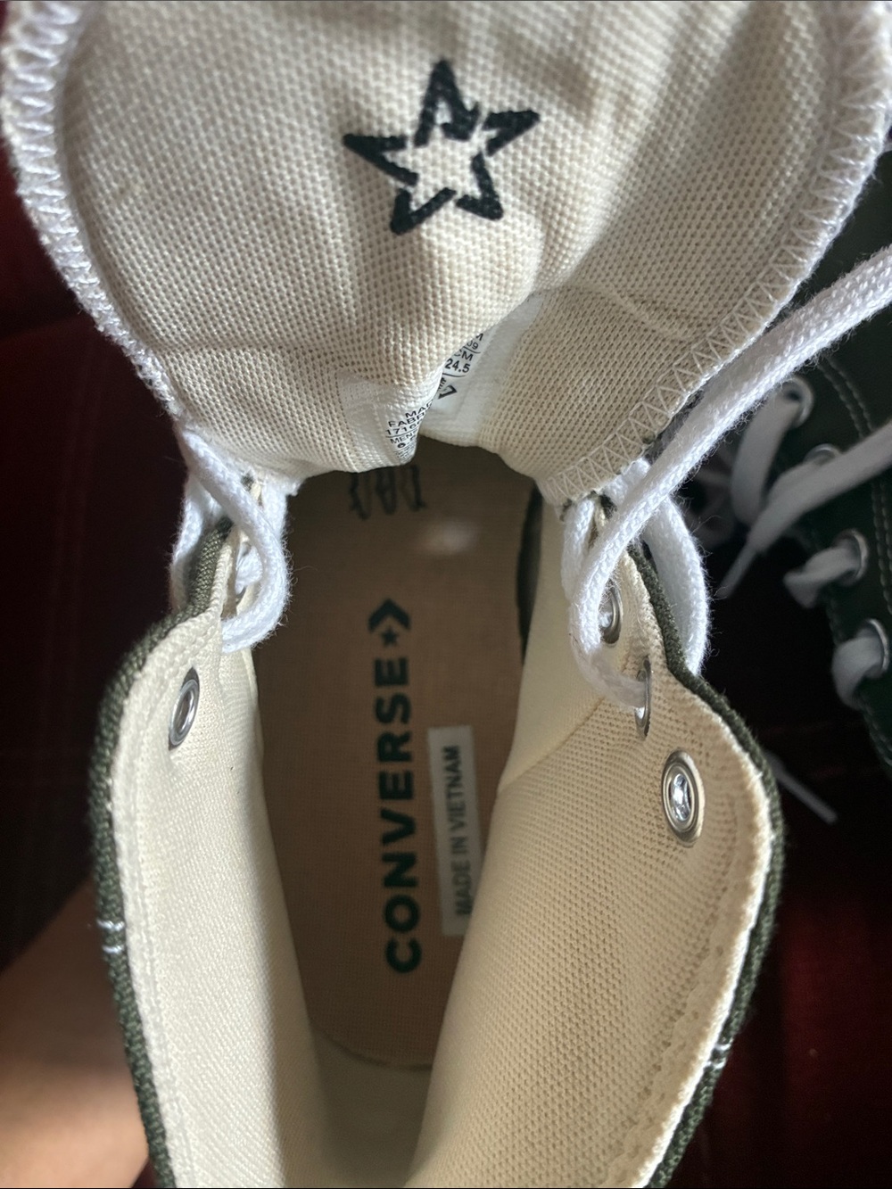 Converse Platform Run Star High Top Sneaker - Olive, White, Gum - Picture 7 of 8
